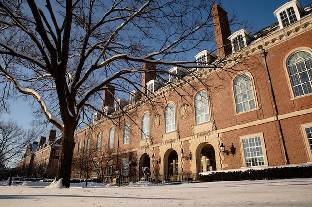 The University Library in winter.